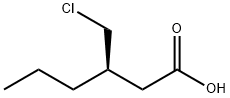 Hexanoic acid, 3-(chloromethyl)-, (3R)- Structure