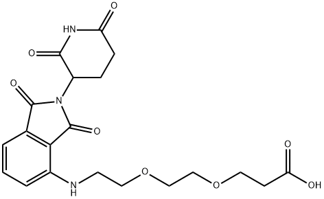 POMALIDOMIDE-PEG2-CO2H Structure