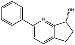 5H-Cyclopenta[b]pyridin-7-ol, 6,7-dihydro-2-phenyl-, (7R)- Structure