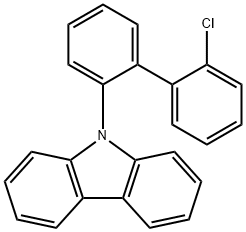 9H-Carbazole, 9-(2'-chloro[1,1'-biphenyl]-2-yl)- Structure