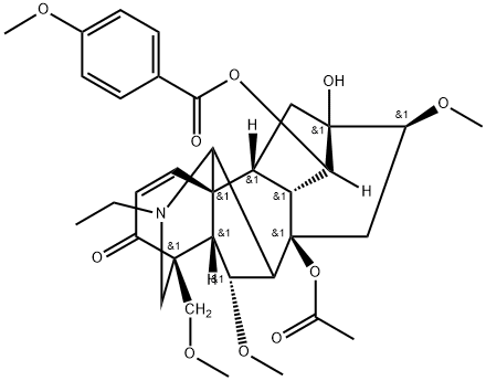 Yunaconitoline Structure