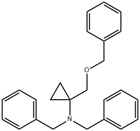 1-(phenylmethoxymethyl)-N,N-bis(phenylmethyl)-1-cyclopropanamine Structure