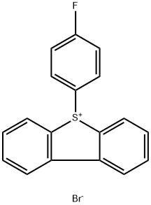 Dibenzothiophenium, 5-(4-fluorophenyl)-, bromide (1:1) Structure