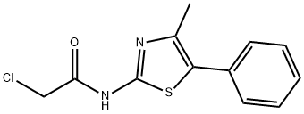 Acetamide, 2-chloro-N-(4-methyl-5-phenyl-2-thiazolyl)- Structure