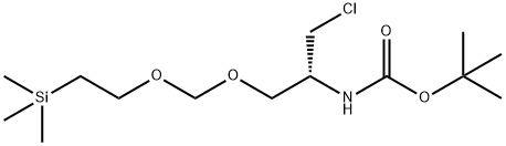 5,7-Dioxa-2-aza-10-silaundecanoic acid, 3-(chloromethyl)-10,10-dimethyl-, 1,1-dimethylethyl ester, (3R)- Structure