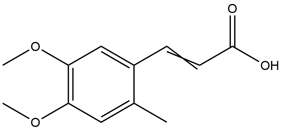 3-(4,5-Dimethoxy-2-methylphenyl)-2-propenoic acid Structure