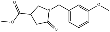 Methyl 1-[(3-methoxyphenyl)methyl]-5-oxo-3-pyrrolidinecarboxylate Structure