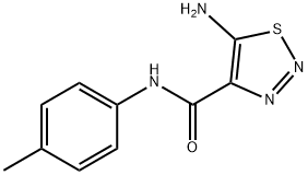 5-AMINO-N-(4-METHYLPHENYL)-1,2,3-THIADIAZOLE-4-CARBOXAMIDE Structure