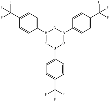 Boroxin, 2,4,6-tris[4-(trifluoromethyl)phenyl]- Structure