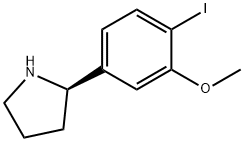 2-(4-iodo-3-methoxyphenyl)pyrrolidine Structure