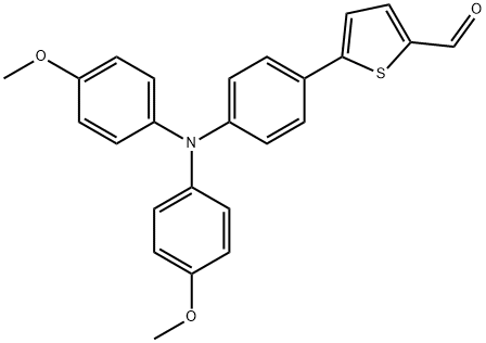 2-Thiophenecarboxaldehyde, 5-[4-[bis(4-methoxyphenyl)amino]phenyl]- Structure