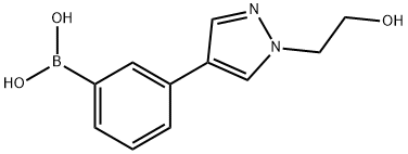 Boronic acid, B-[3-[1-(2-hydroxyethyl)-1H-pyrazol-4-yl]phenyl]- Structure