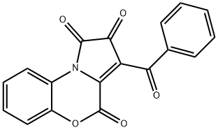 1H-Pyrrolo[2,1-c][1,4]benzoxazine-1,2,4-trione, 3-benzoyl- Structure