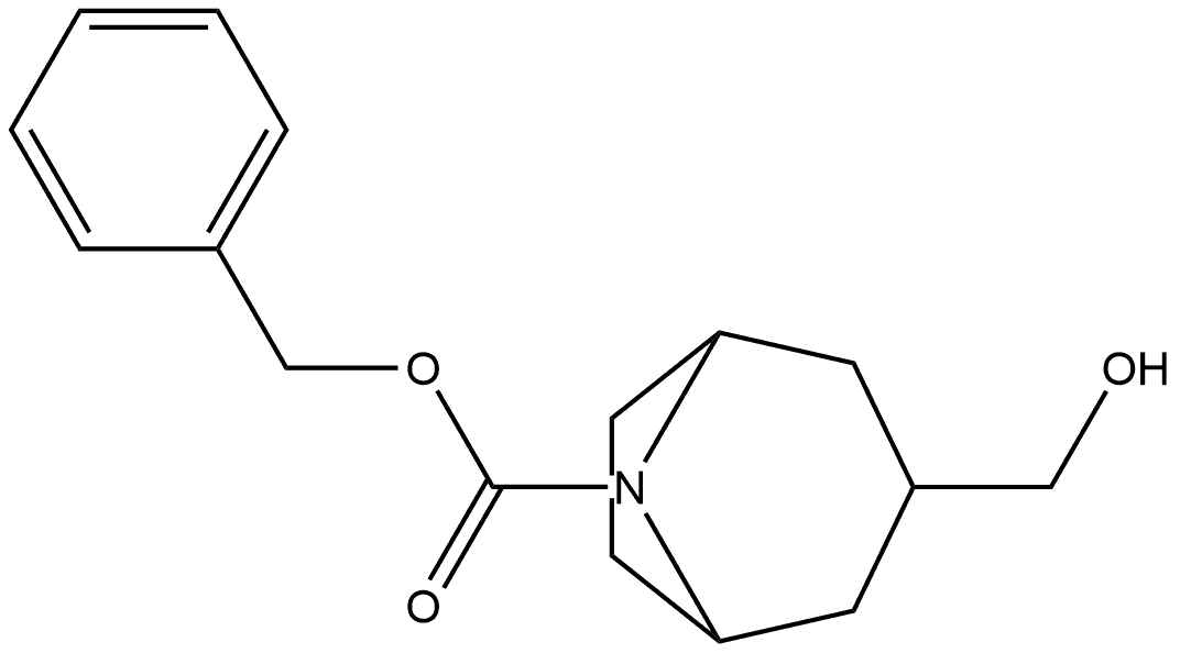 benzyl exo-3-(hydroxymethyl)-8-azabicyclo[3.2.1]octane-8-carboxylate Structure