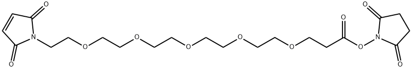 Mal-PEG5-NHS ester Structure