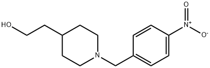 4-Piperidineethanol, 1-[(4-nitrophenyl)methyl]- Structure