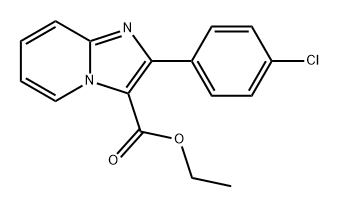 Imidazo[1,2-a]pyridine-3-carboxylic acid, 2-(4-chlorophenyl)-, ethyl ester Structure