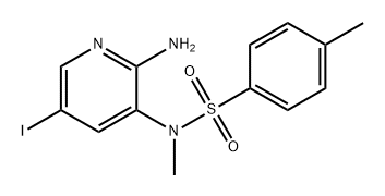 Benzenesulfonamide, N-(2-amino-5-iodo-3-pyridinyl)-N,4-dimethyl- Structure