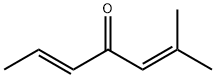 2,5-Heptadien-4-one, 2-methyl-, (5E)- Structure