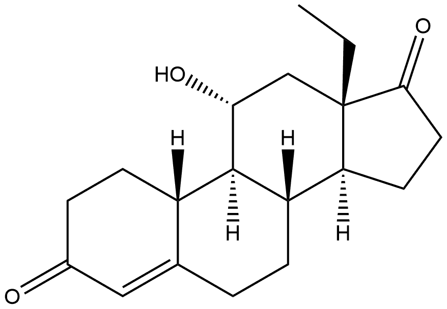 11A-HYDROXY-18-METHYL-ESTR-4-ENE-3,17-DIONE Structure