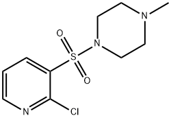 Piperazine, 1-[(2-chloro-3-pyridinyl)sulfonyl]-4-methyl- Structure