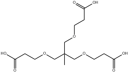 Propanoic acid, 3,3'-[[2-[(2-carboxyethoxy)methyl]-2-methyl-1,3-propanediyl]bis(oxy)]bis- Structure