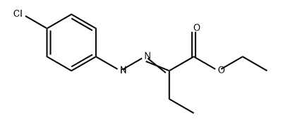 Butanoic acid, 2-[2-(4-chlorophenyl)hydrazinylidene]-, ethyl ester Structure