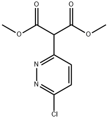 Propanedioic acid, 2-(6-chloro-3-pyridazinyl)-, 1,3-dimethyl ester Structure