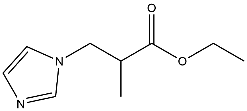 1H-Imidazole-1-propanoic acid, α-methyl-, ethyl ester Structure