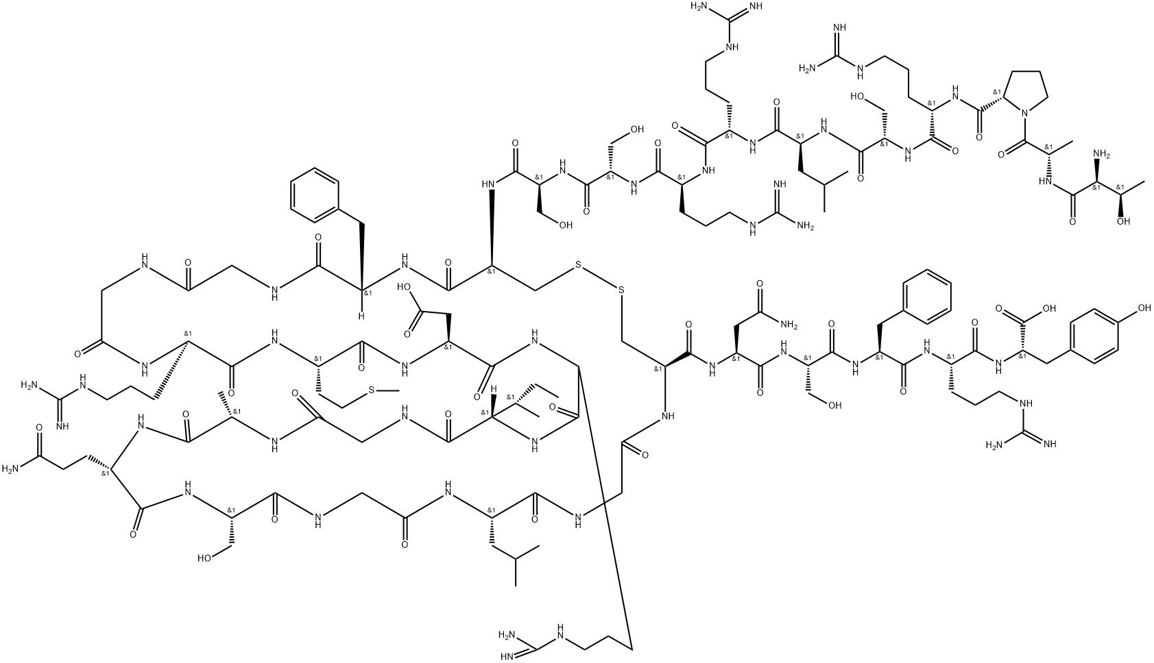 Urodilatin (human) Structure