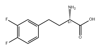 (S)-a-Amino-3,4-difluorobenzenebutanoic acid Structure