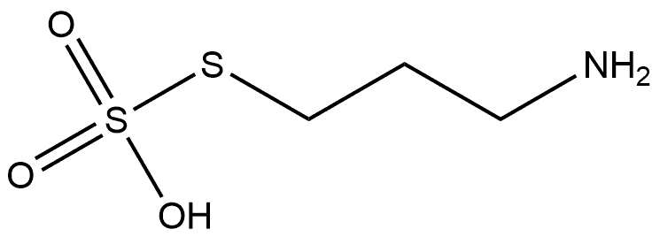 S-(3-aminopropyl)thiosulfuric acid ester Structure