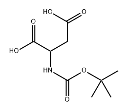 N-T-BOC-(L-ASPARTIC ACID-UL-14C) Structure