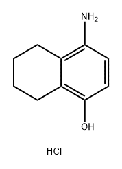 1-Naphthalenol, 4-amino-5,6,7,8-tetrahydro-, hydrochloride (1:1) Structure