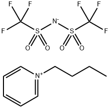 1-BUTYLPYRIDINIUM BIS(TRIFLUOROMETHYLSULFONYL)IMIDE Structure