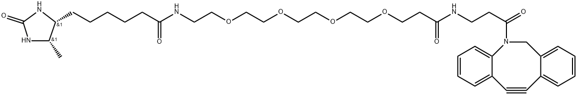 Desthiobiotin-PEG4-DBCO Structure