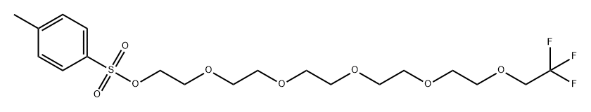 1,1,1-Trifluoroethyl-PEG6-Tos Structure