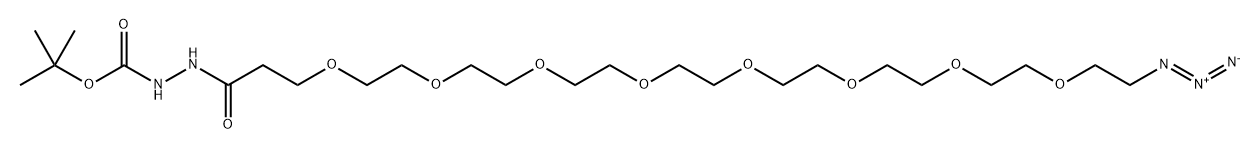 Azido-PEG8-t-Boc-hydrazide Structure