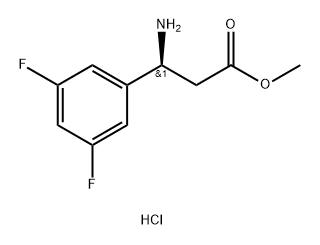 METHYL (3S)-3-AMINO-3-(3,5-DIFLUOROPHENYL)PROPANOATE Structure