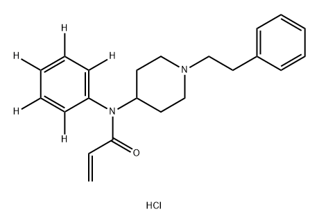 Acrylfentanyl-d5 hydrochloride Structure