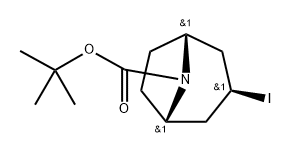 tert-butyl exo-3-iodo-8-azabicyclo[3.2.1]octane-8-carboxylate Structure