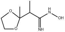 1,3-Dioxolane-2-ethanimidamide, N-hydroxy-α,2-dimethyl- Structure