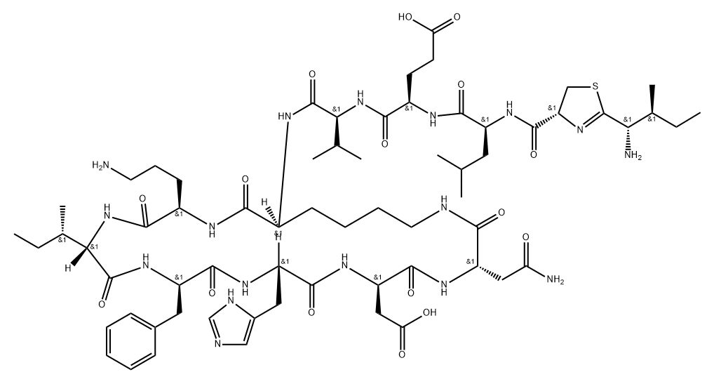 Bacitracin B2 Structure