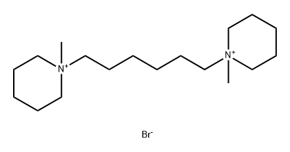 Piperidinium, 1,1'-(1,6-hexanediyl)bis[1-methyl-, dibromide Structure