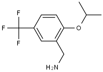 2-(1-Methylethoxy)-5-(trifluoromethyl)benzenemethanamine Structure