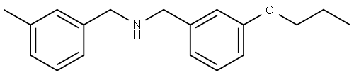 N-[(3-Methylphenyl)methyl]-3-propoxybenzenemethanamine Structure