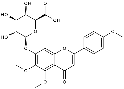 5,6,4'-Trimethoxyscutellarin Structure