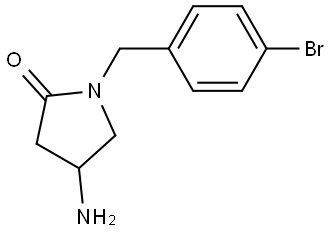 4-amino-1-(4-bromobenzyl)pyrrolidin-2-one Structure