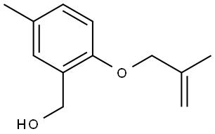 5-Methyl-2-[(2-methyl-2-propen-1-yl)oxy]benzenemethanol Structure