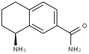 (8S)-8-amino-5,6,7,8-tetrahydronaphthalene-2-carboxamide Structure